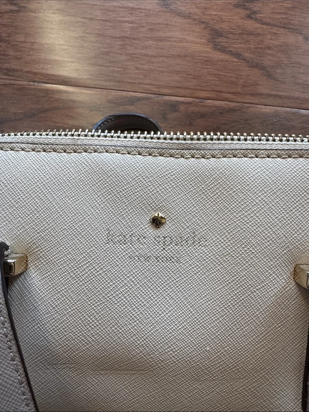 kate spade Two-Tone Beige and Taupe Crossbody Satchel